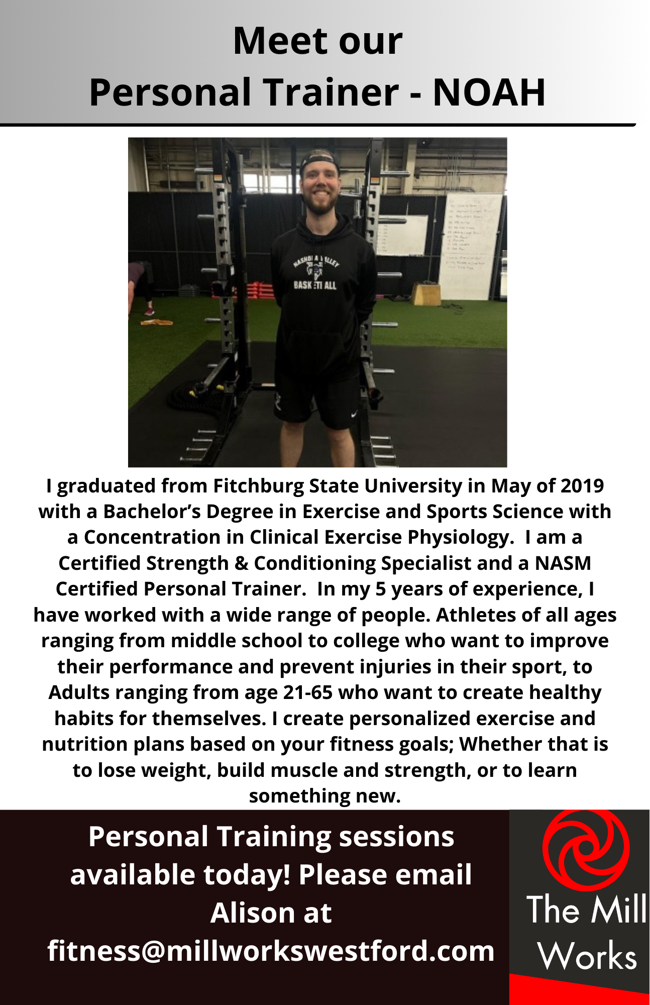 Personal Training Sessions The Mill Works